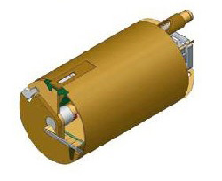Вращательный буровой инструмент Колонковый бур Ковшебурый однозаходный Модель с чистящей планкой